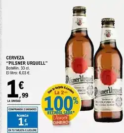 E.Leclerc Pilsner - cerveza urquell oferta