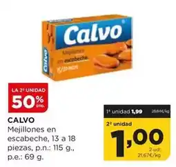 Alimerka Calvo - mejillones en escabeche oferta