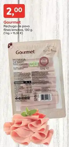 Suma Supermercados Gourmet - pechuga de pavo finas lonchas oferta