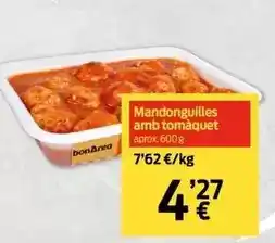 bonÀrea Mandonguilles amb tomaquet oferta