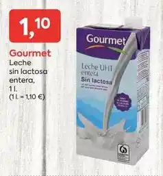 Suma Supermercados Gourmet - leche sin lactosa entera oferta