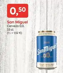 Suma Supermercados San miguel - cerveza 0.0 oferta