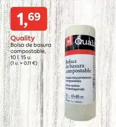 Suma Supermercados Quality - bolsa de basura compostable oferta