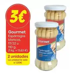 Suma Supermercados Gourmet - esparragos blancos oferta