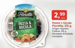 Suma Supermercados Florette - pasta + rúcula oferta