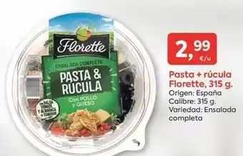 Suma Supermercados Florette - pasta + rúcula oferta