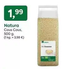 Suma Supermercados Natura - cous cous oferta