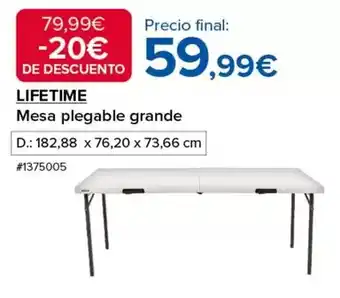 Costco Mesa plegable grande oferta