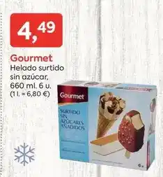 Suma Supermercados Gourmet - helado surtido sin azucar oferta