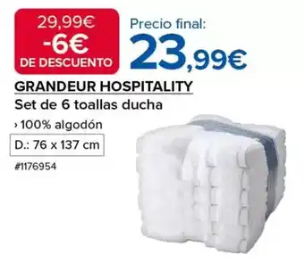 Costco Set de 6 toallas ducha oferta