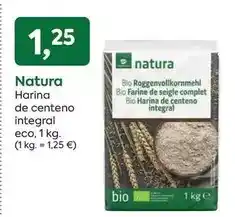 Suma Supermercados Natura - harina de centeno integral eco oferta