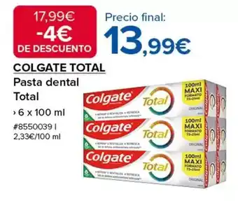 Costco Colgate - pasta dental total oferta