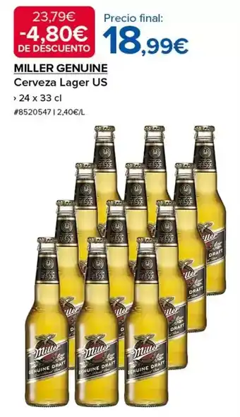 Costco Miller - cerveza lager us oferta