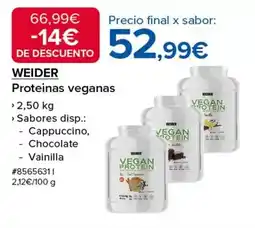 Costco Weider - proteinas veganas oferta