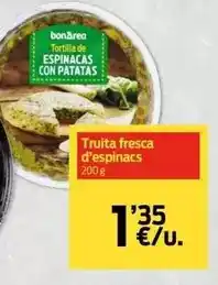 bonÀrea Tortilla de espinacas con patatas oferta