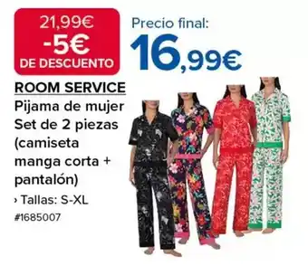 Costco Pijama de mujer set de 2 piezas (camiseta manga corta + pantalon) oferta