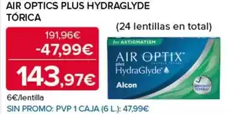 Costco Plus - air optics hydraglyde tónica oferta