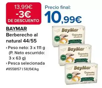 Costco Baymar - berberecho al natural 44/55 oferta