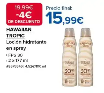 Costco Hawaiian tropic - locion hidratante en spray oferta