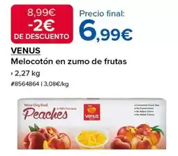 Costco Venus - melocoton en zumo de frutas oferta