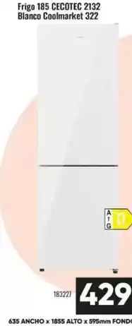 Family Cash Cecotec - frigo 185 2132 blanco coolmarket oferta