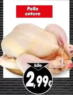 Supermercados Piedra Pollo entero oferta