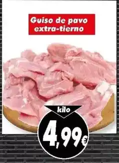 Supermercados Piedra Guiso de pavo extra-tierno oferta