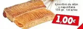 Supermercados Piedra Envoltini de atún o napolitana oferta