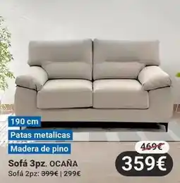 Centro Hogar Sanchez Sofa 3pz. ocaña oferta