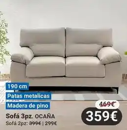 Centro Hogar Sanchez Sofa 3pz. ocaña oferta
