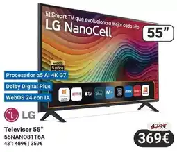 Centro Hogar Sanchez Lg - televisor 55 55nano81t6a oferta