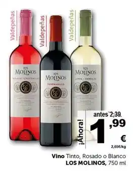 Masymas Los molinos - vino tinto, rosado o blanco oferta