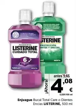 Masymas Listerine - enjuague bucal total care oferta