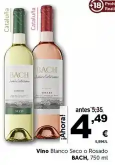 Masymas Bach - vino blanco seco o rosado oferta