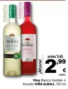 Masymas Viña albali - vino blanco verdejo o rosado oferta