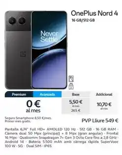 Movistar Oneplus - nord 4 oferta