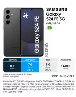Movistar Samsung - galaxy s24 fe 5g oferta