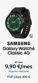 Movistar Samsung - galaxy watch6 classic 4g oferta