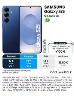 Movistar Samsung - galaxy s25 12 gb/25 gb oferta