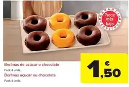 Carrefour Market Berlinas de azucar o chocolate oferta