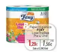 Cuevas Cash Foxy - papel higiénico lovethe bee pte 4 und oferta