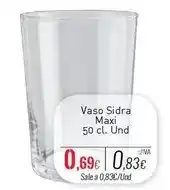Cuevas Cash Vaso sidra maxi oferta