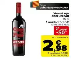 Carrefour Origen - vermut rojo oferta