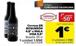 Carrefour Origen - cerveza er boqueron 4,8° o mala oferta