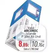 Cuevas Cash Arcoroc - vaso islande p 30cl x6 und oferta