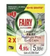 Cuevas Cash Fairy - lavavajillas platinum plus 15+15 caps oferta