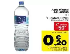 Carrefour Aquadeus - agua mineral oferta