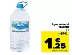 Carrefour Teleno - agua mineral oferta