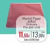 Cuevas Cash Mantel papel 30x40 oferta
