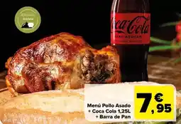 Carrefour Menu pollo asado + coca cola oferta